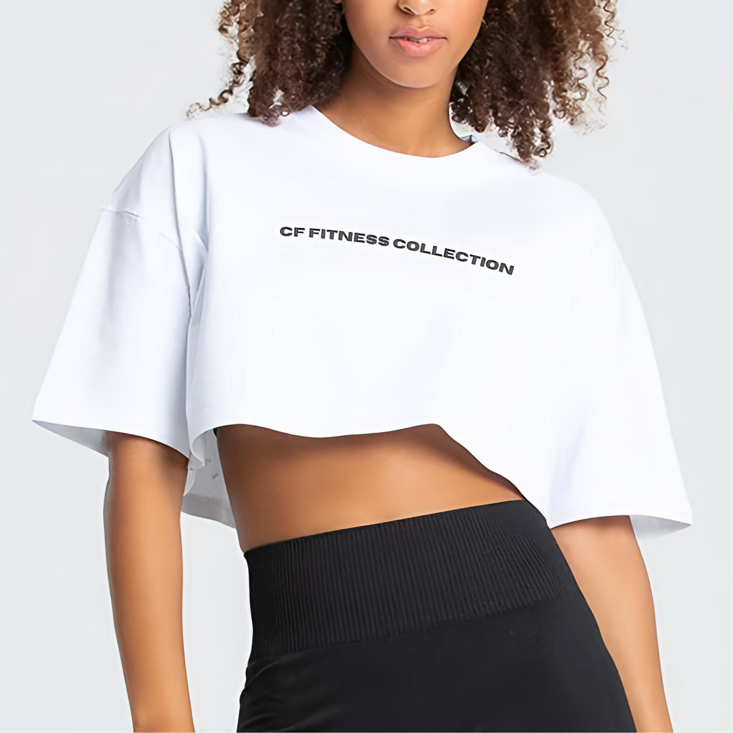 Crop Top Oversized White