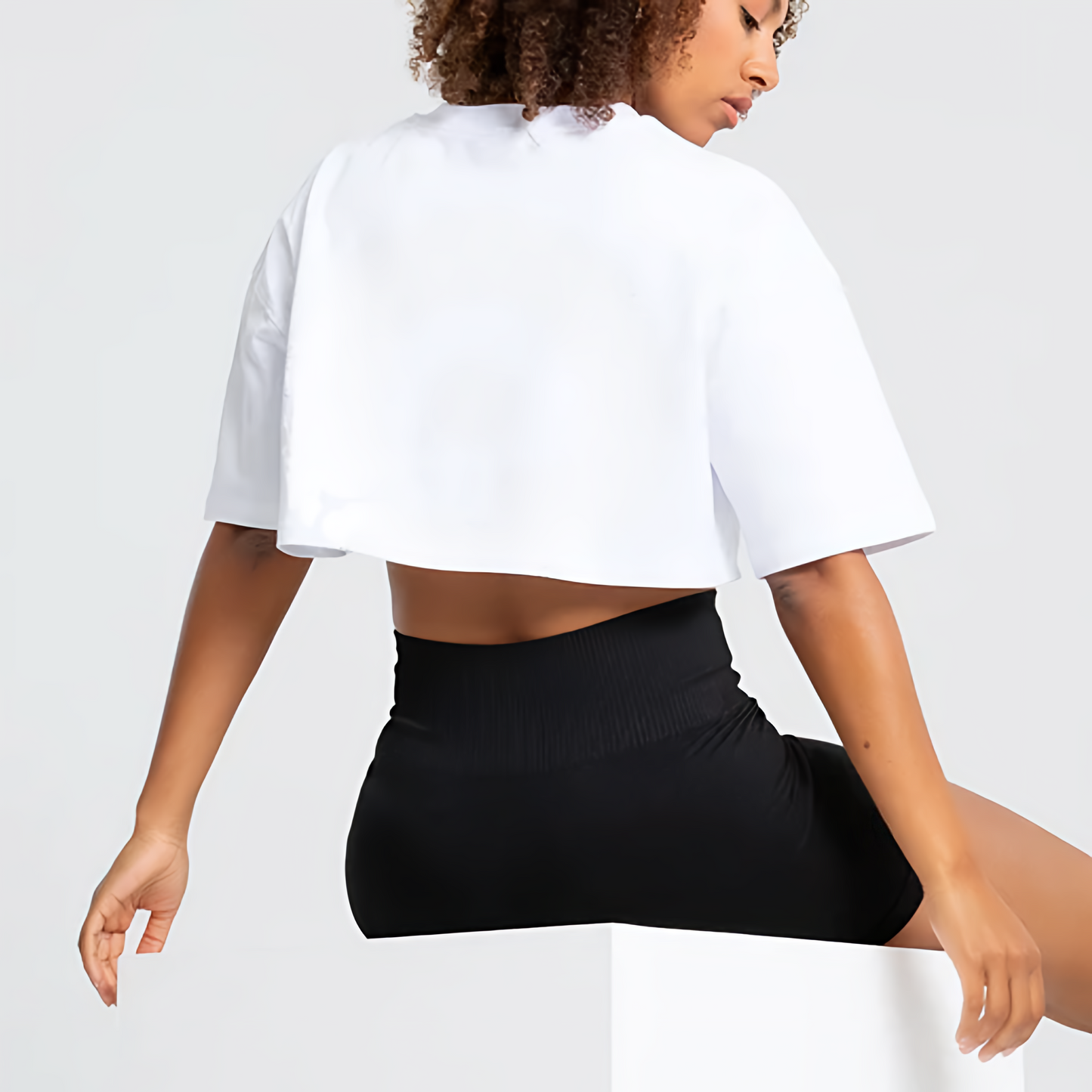 Crop Top Oversized White